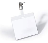 DURABLE Porte-badge 60x90 mm avec clip, 25 pc, Transparent, 800319