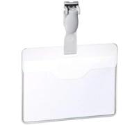 Durable - Porte-badge - Avec clip llastique - Format 60 x 90 mm - Transparent - Boîte de 25 - 814719