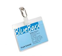 DURABLE Porte-badge 60x90 mm couverture partielle, 25 pc, Transparent, 810619