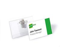 Porte-badge Durable avec clip & épingle 90 x 54 mm - Boîte de 50