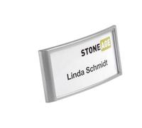 DURABLE Porte-badge CLASSIC 34 x 74 mm avec aimant Argent 10 pc