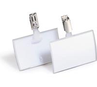 DURABLE Porte-badge CLICK FOLD rPP 54x90 mm avec clip, 25 pc, Transparent, 821619