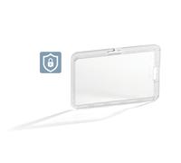 DURABLE Porte-badge d'accès fermé permanent - Pour 1 carte 54 x 90 mm - Transparent - Boîte de 10