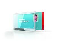 Porte-badge PUSHBOX TRIO, transparent