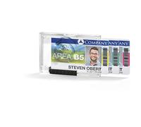 Durable - Porte-badge de sécurité rigide Push Box - Pour 3 cartes - Format 54 x 87 mm - Boite de 10 - 892019