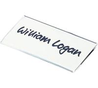 Durable - Porte-badge en acrylique avec pince combi - Format 40 x 75 mm - Boite de 25 - 812119