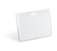 DURABLE - Porte-badge horizontal - Badge plastique 60 x 90 mm - Badge nominatif transparent - Sans attache - Pochette badge - Transparent - 20 pièces - 825119