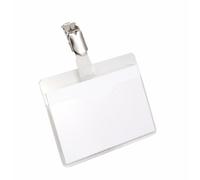 DURABLE Porte-badge 60 x 90 mm couverture partielle transparent 25 pièces 810619