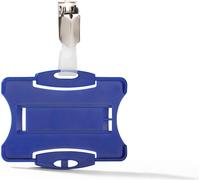 DURABLE Porte-carte de sécurité 1 carte avec clip, 25 pc, Bleu, 811806