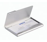 DURABLE Porte-cartes de visite aluminium – 20 cartes