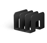 Durable Porte-catalogue Eco, 2 pièces, noir, 215 x 165 x 210 mm, 776101 | Classement de livres et brochures, certifié Blue Angel, trois compartiments de 65 mm, Made in Germany