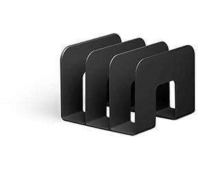 Durable Porte-catalogue Eco, 2 pièces, noir, 215 x 165 x 210 mm, 776101 | Classement de livres et brochures, certifié Blue Angel, trois compartiments de 65 mm, Made in Germany