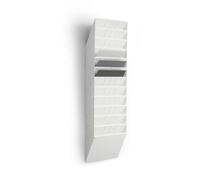 DURABLE - Porte-document mural FLEXIBOXX 12 - Format A4 paysage - Pour la présentation de documents - 1 kit - Blanc - 1709781010