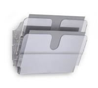 DURABLE Porte-brochures mural FLEXIPLUS 2 kit A4 paysage transparent Capacité 23 mm
