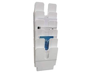 DURABLE - Porte-document mural FLEXIPLUS 6 - Format A4 portrait - Pour la présentation de documents - 1 kit - Transparent - 1700008011