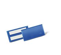 DURABLE Pochettes adhésives 100x38 mm, 50 pc, Bleu foncé, 175907
