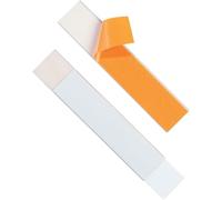 DURABLE - Porte étiquette - Porte étiquette adhésif - Porte étiquette autocollante LABELFIX - 200 x 40 mm - Pour l'identifcation des étagères, armoires - Transparent - Sachet de 5 pièces - 803019