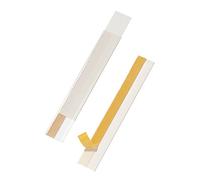 DURABLE - Porte étiquette - Porte étiquette adhésif - Porte-étiquette SCANFIX - 200 x 40 mm - Identification rayons, étagères - Ouverture sur le haut/côté - Transparent - Boîte de 50 pièces - 802519