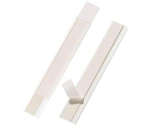DURABLE - Porte étiquette - Porte étiquette adhésif - Porte-étiquette SCANFIX - 200 x 40 mm - Identification rayons, étagères - Ouverture sur le haut/côté - Transparent - Boîte de 50 pièces - 802419