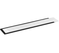 Durable Porte étiquette Profil C, Lot de 50, Anthracite, 171958 | Fixation magnétique repositionnable sur surfaces métalliques, fenêtre transparente, insertion latérale, 200 x 40 mm