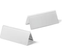 DURABLE Porte-noms de table 61/122x210 mm en acrylique, 10 pc, Transparent, 803419