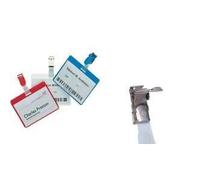 Durable porte-badge avec clip 383656 G