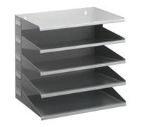 Durable Poste de tri 5 comp. H330xl360xP250mm tôle en acier gris clair, RAL 7035 DURABLE Quantité:1
