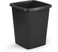 Durable Poubelle Durabin Eco 90 litres, certifiée Ange Bleu, avec poignées, noir, 6 pièces, 1800505221