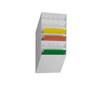DURABLE Présentoir de documents FLEXIBOXX 6 A4 paysage, 6 pc, Blanc, 1709785010