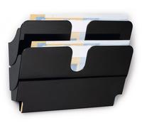 DURABLE Présentoir de documents FLEXIPLUS 2 A4 paysage, 2 pc, Noir, 1709014060