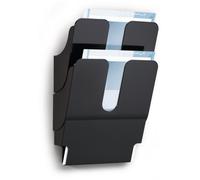 DURABLE Présentoir de documents FLEXIPLUS 2 A4 portrait, 2 pc, Noir, 1709008060