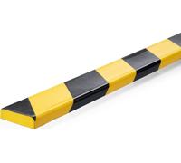 Durable - Profil de protection durable s10 droit 1m jaune-noir | 5 pièces