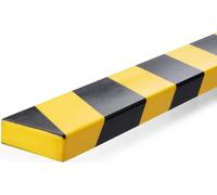 Durable - Profil de protection durable s20 droit 1m jaune-noir | 5 pièces
