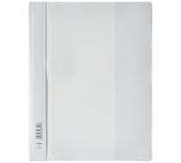 DURABLE - Protège-document DURAPLUS - Chemise de présentation A4+ - Avec couverture transparente - Blanc - Boîte de 25 pièces - 257902