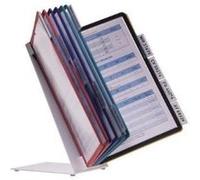 DURABLE - RÉF 5570/00 - VARIO - SUPPORT DE PRÉSENTATION AVEC 10 POCHETTES ET 10 ONGLETS - COULEURS ASSORTIES - A4