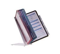DURABLE - RÉF 5570/00 - VARIO - SUPPORT DE PRÉSENTATION AVEC 10 POCHETTES ET 10 ONGLETS - COULEURS ASSORTIES - A4