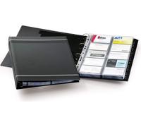 DURABLE Reliure à anneaux pour cartes de visite VISIFIX® A4 pour 400 cartes, Gris, 238858