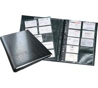 DURABLE Reliure à anneaux pour cartes de visite VISIFIX® CENTIUM A4, Noir, 240901
