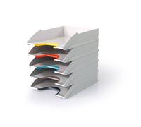 Durable Set de 5 corbeilles à courrier Varicolor - Gris clair