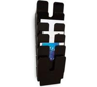 Durable FLEXIPLUS 6 A4 1700008061 Porte-brochures noir DIN A4 Nombre de compartiments 6 1 pc(s) (l x H x P) 247 x 745 x 100 mm