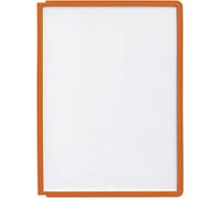 Plaque pochette SHERPA, A4, cadre: orange
