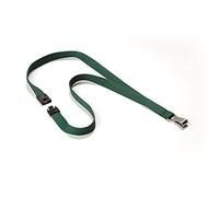 Durable SOFT COLOUR Lacet textile avec mousqueton Pétrole