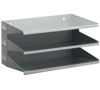 DURABLE Station de tri Business 3 compartiments gris