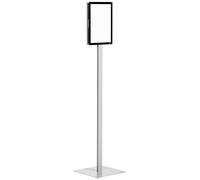 Durable Porte-affiche A4 sur pied Info Stand Basic 501257 Métal/Plastique Gris Rotatif