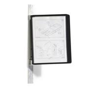 Durable Support mural pour panneau transparent VARIO MAGNET WALL 5 noir DIN A4 Nombre de pochettes transparentes incluses 5