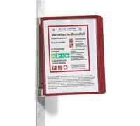 DURABLE Support mural VARIO® MAGNETIC WALL 5, Rouge, 591403