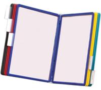 Durable - Support mural VARIO - Porte vue A4-10 pochettes - Protège document A4 - Support de présentation - Multicolore - 1 pièce - 556700