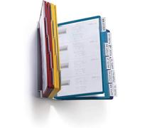 DURABLE - Support mural VARIO - Porte vue A4 - 20 pochettes - Protège document A4 - Support de présentation - Multicolore - 1 pièce - 551200