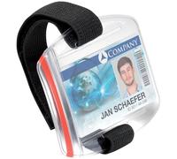 Durable Support pour brassard porte-badge, lanière pour le bras ajustable, transparent