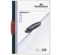 DURABLE Chemise à clip Swingclip A4 – clip rouge